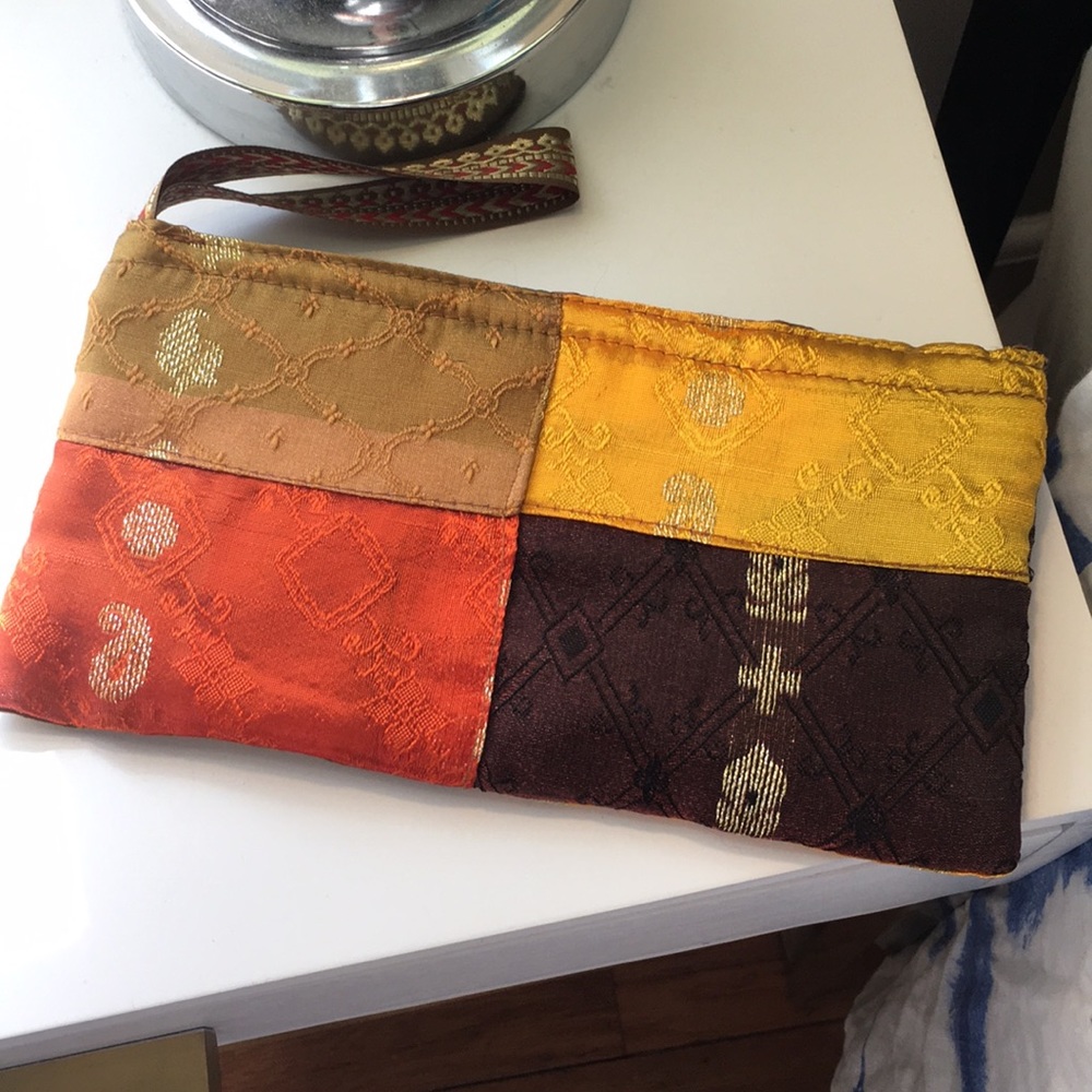 Boho Silk Wristlet